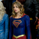Danielle Panabaker as Caitlin Snow/Killer Frost, Melissa Benoist as Kara/Supergirl and Emily Bett Rickards as Felicity Smoak (Photo: Robert Forester/The CW)